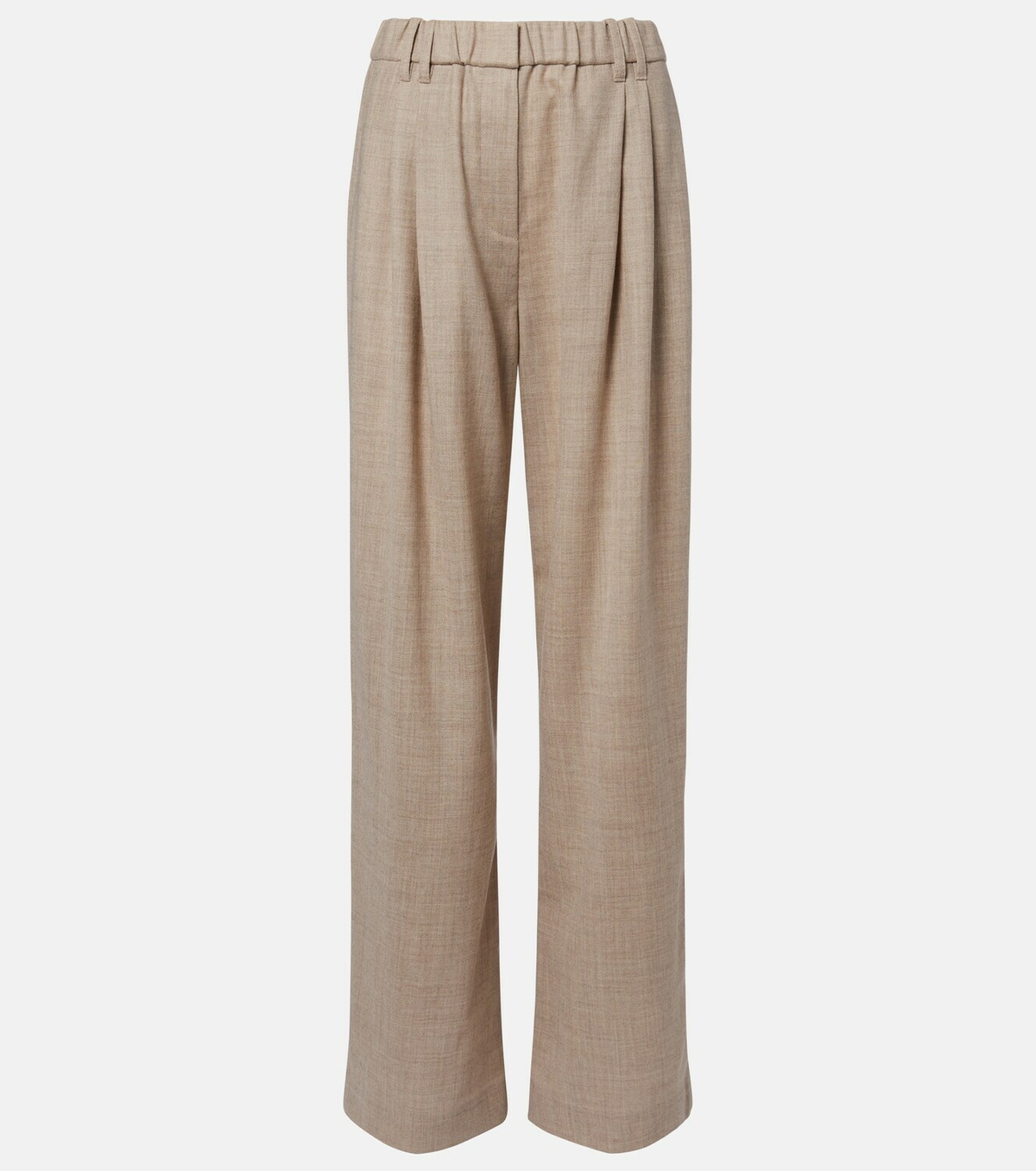 Brunello Cucinelli Monili virgin wool wide-leg pants
