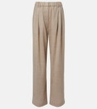 Brunello Cucinelli Monili virgin wool wide-leg pants