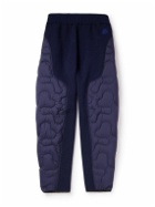 Moncler Genius - Salehe Bembury Cropped Tapered Padded Shell and Cotton-Jersey Sweatpants - Blue