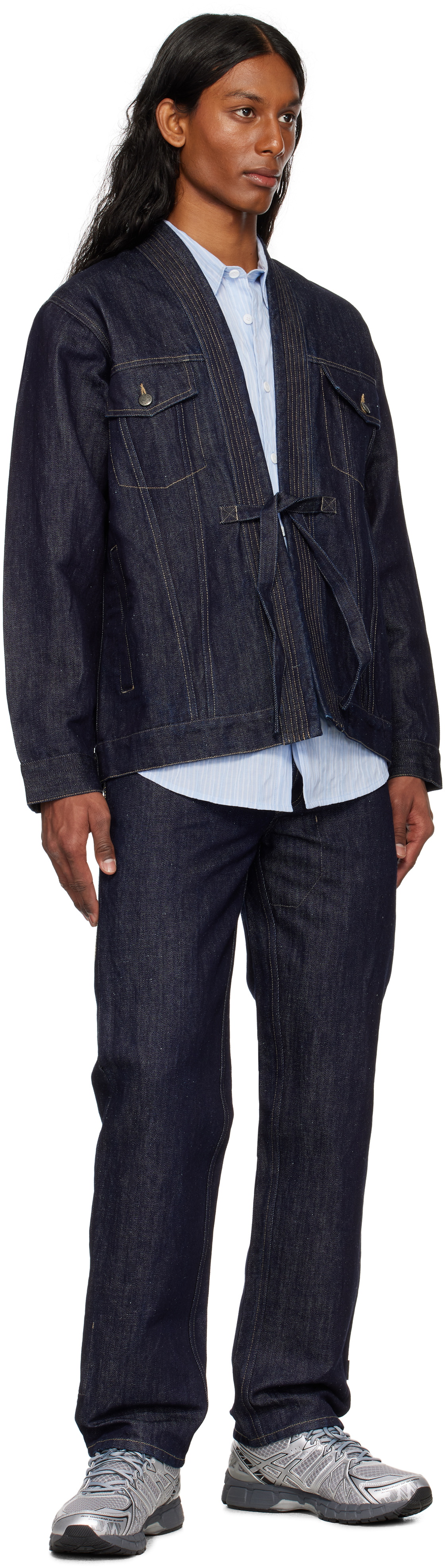 Maharishi Navy 6060 Dragon Hemp Denim Jeans