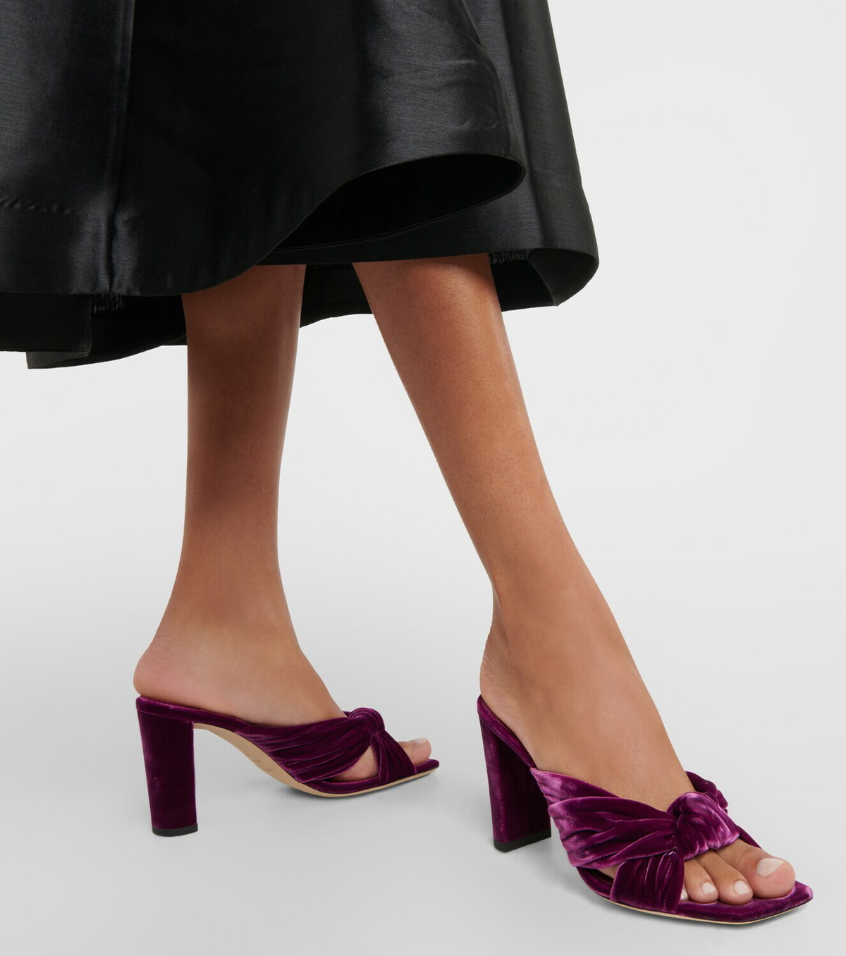 Jimmy Choo Avenue 85 velvet mules Jimmy Choo