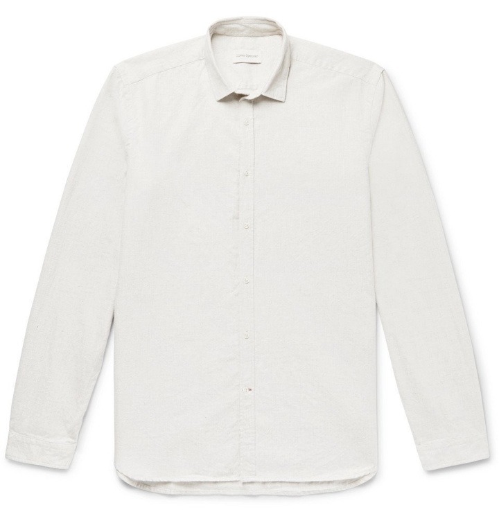 Photo: Oliver Spencer - Clerkenwell Brushed-Cotton Shirt - Beige