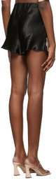 Yuzefi Black & Beige Curly Shorts