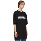 VETEMENTS Black Oversized Insecurity T-Shirt