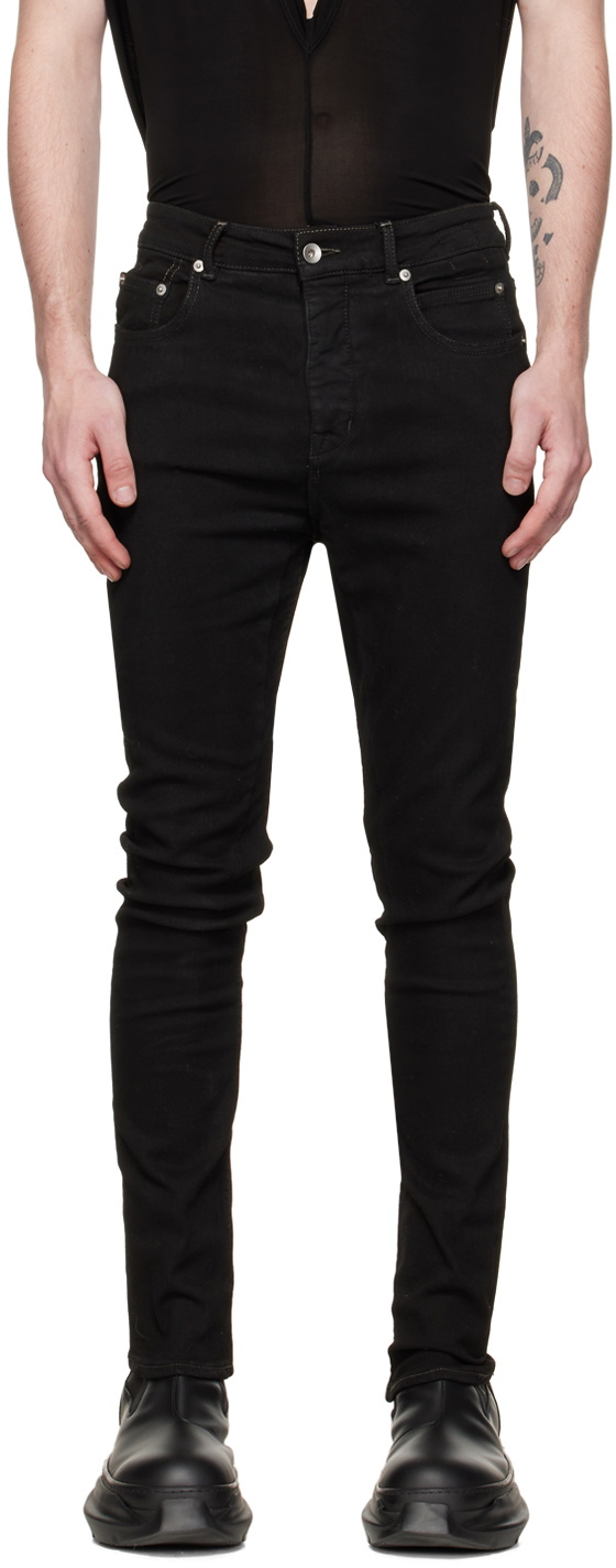 Rick Owens Drkshdw Black Detroit Jeans Rick Owens Drkshdw