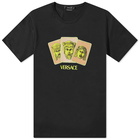 Versace Men's Greek Masks T-Shirt in Black