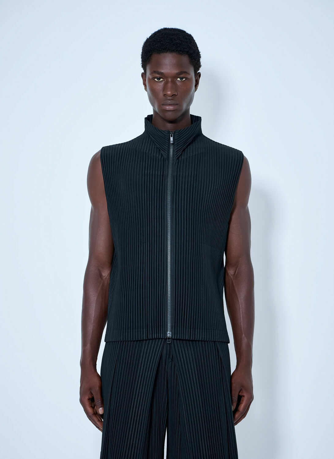 Homme Plissé Issey Miyake Sleeveless Ribbed Gilet