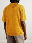 A Kind Of Guise - Kadri Open-Knit Linen and TENCEL™ Lyocell-Blend Shirt - Yellow