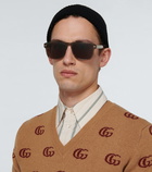 Gucci - Square-frame acetate sunglasses