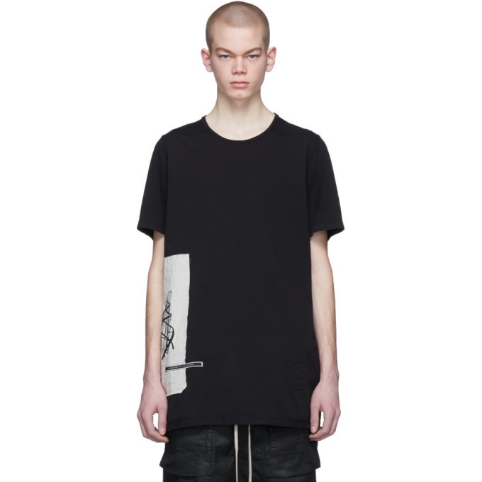 Photo: Rick Owens Drkshdw Black Graphic Patch Level T-Shirt