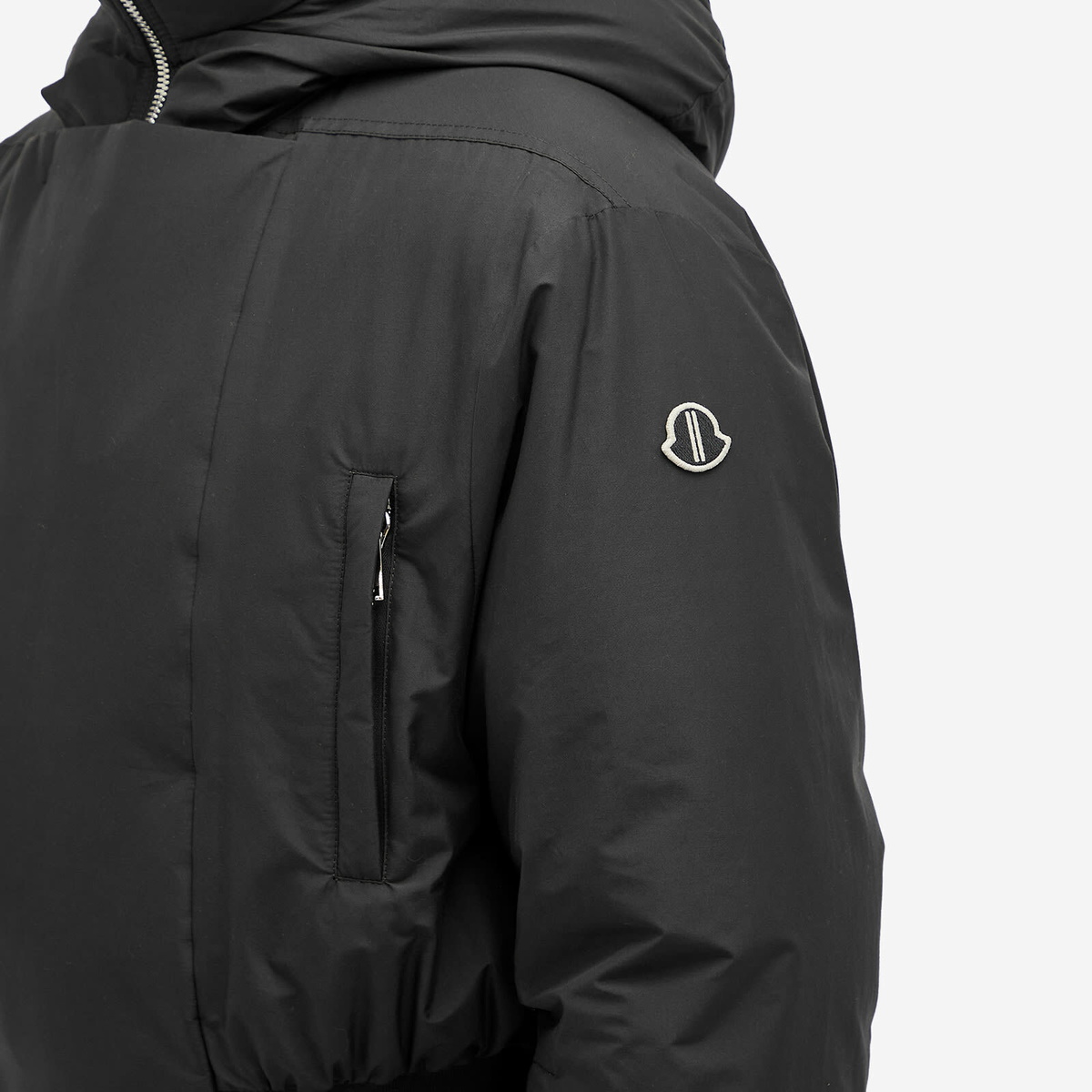 Rick Owens Men's x Moncler Alice Parka Jacket in Black Rick