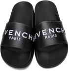 Givenchy Black Marble Flat Sandals