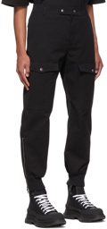 Alexander McQueen Black Cotton Cargo Pants