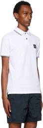 Stone Island White Patch Polo