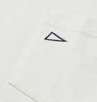 Pilgrim Surf Supply - Logo-Embroidered Cotton-Jersey T-Shirt - White