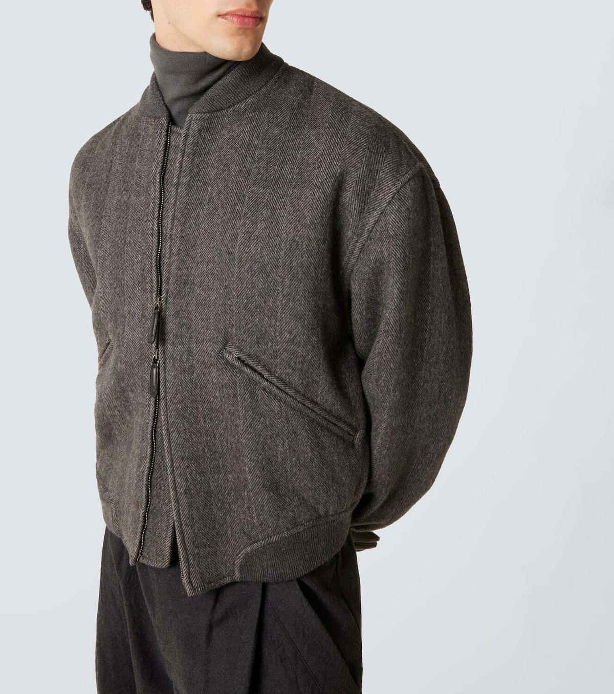 Giorgio Armani Cashmere bomber jacket