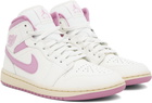 Nike Jordan Pink & White Air Jordan 1 Mid Sneakers