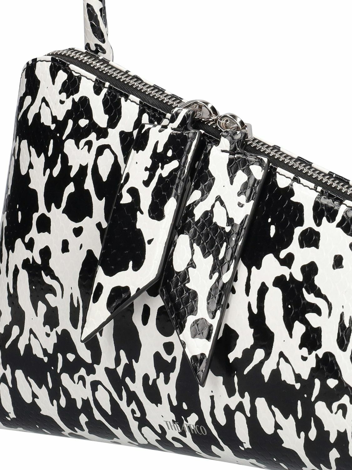 トートバッグ THE ATTICO Printed Leather Sunrise Shoulder Bag The Attico Sunrise Zebra Printed Shoulder Bag | italist