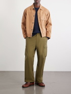 Beams Plus - Cable-Knit Cotton Sweater - Blue