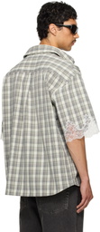 Martine Rose SSENSE Exclusive Gray Lace Overshirt