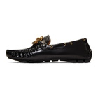 Versace Black Medusa Driver Loafers