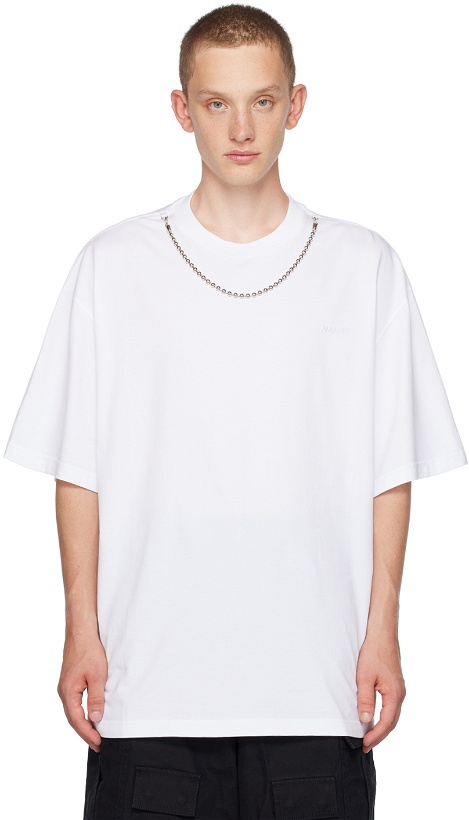 Photo: AMBUSH White Ballchain T-Shirt