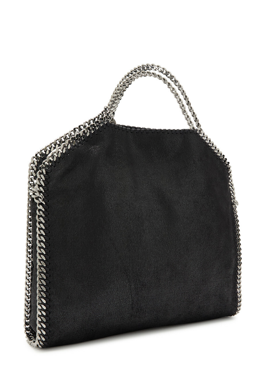 Stella Mccartney Falabella 3 Chain Faux Suede Tote bag - Black - One Size
