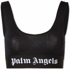 Palm Angels Women's Classic Logo Bra in Black/White