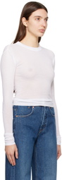BITE White Rib Long Sleeve T-Shirt