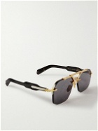Jacques Marie Mage - Silverton Aviator-Style Silver- and Gold-Tone and Acetate Sunglasses
