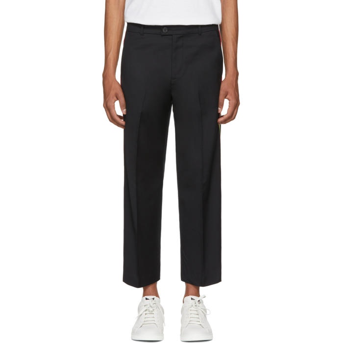 Photo: Adaptation Black Tailored Side Stripe Trousers 