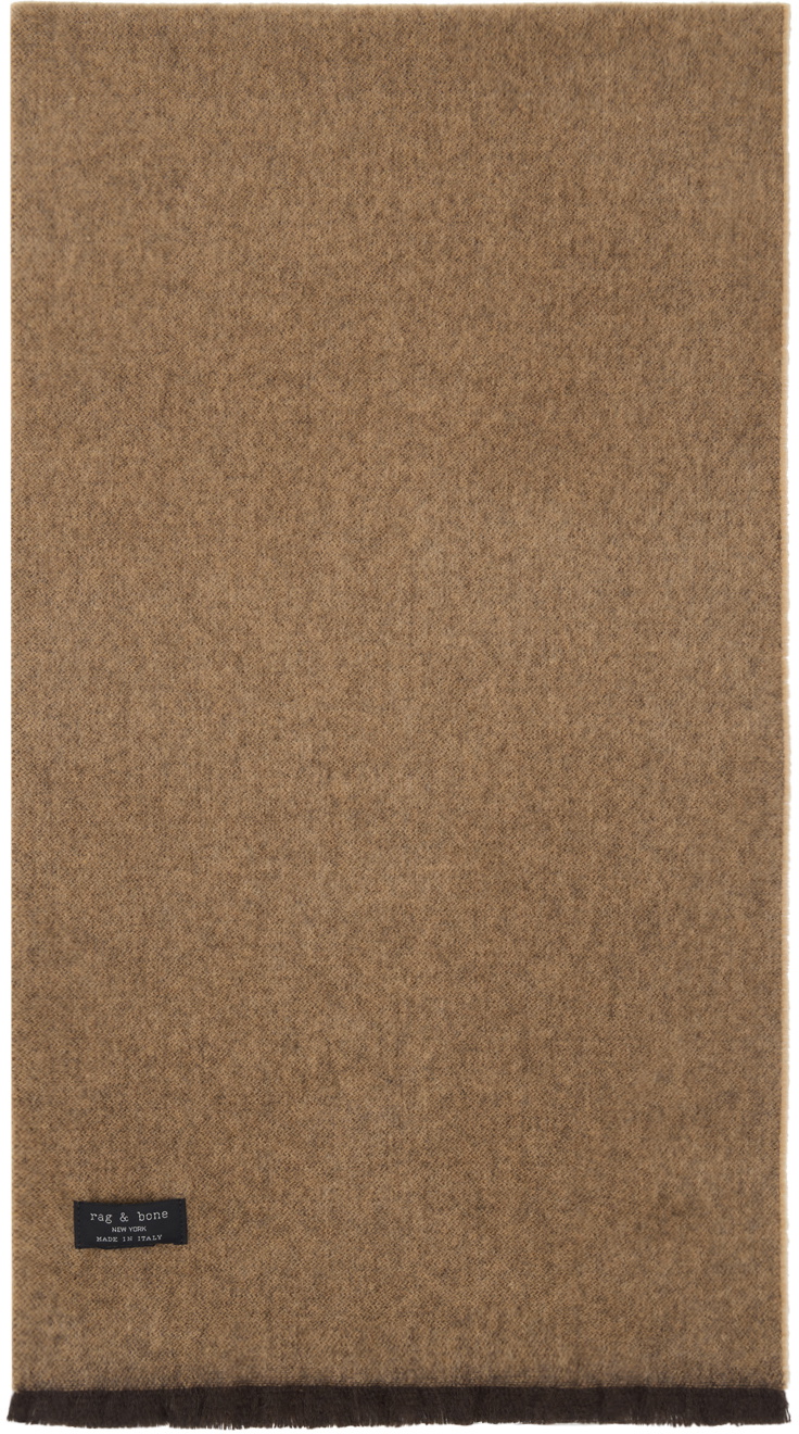 rag & bone Brown Ivy Cashmere Scarf