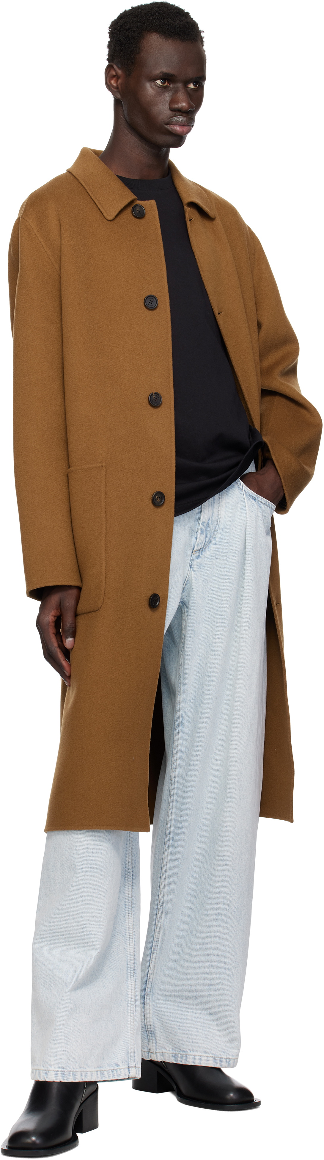 MACKAGE Tan Beckett Handmade Wool Coat