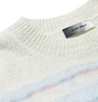 Isabel Marant - Striped Intarsia Knitted Sweater - Blue