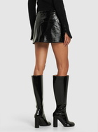 COURREGES - Heritage Vinyl A-line Mini Skirt