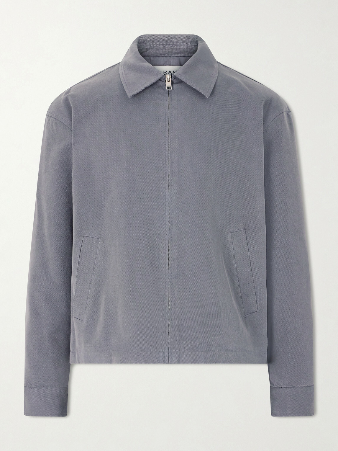 FRAME - Cotton-Blend Trucker Jacket - Gray