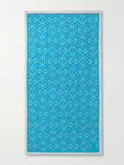 Loewe - Paula's Ibiza Anagram Logo-Appliquéd Cotton-Terry Jacquard Towel