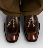 Loewe Embellished leather loafers
