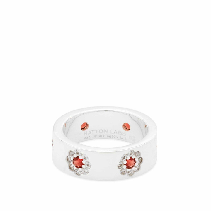 Photo: Hatton Labs Men's Daisy Ring in Silver/Red