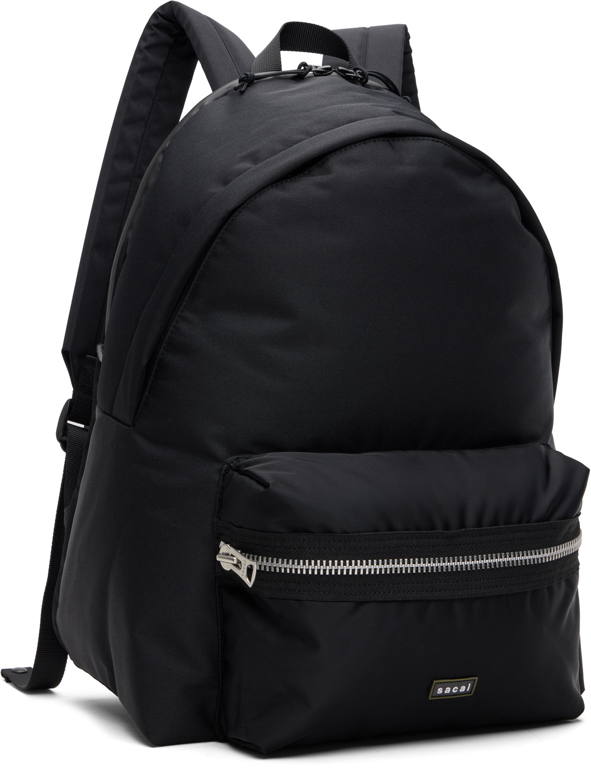 sacai Black Pocket Backpack