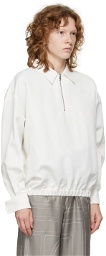 Totême White Monogram Tracksuit Zip-Up Jacket