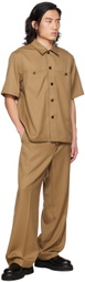 DRAE SSENSE Exclusive Beige Oblique Trousers