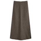 Samsøe Samsøe Women's Saagneta Long Skirt in Beluga Stripe