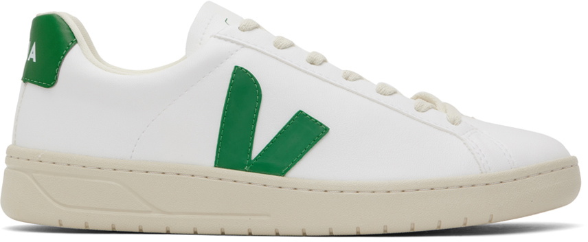 VEJA White & Green Urca Sneakers VEJA