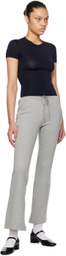 Fax Copy Express Grey Casual Lounge Pants