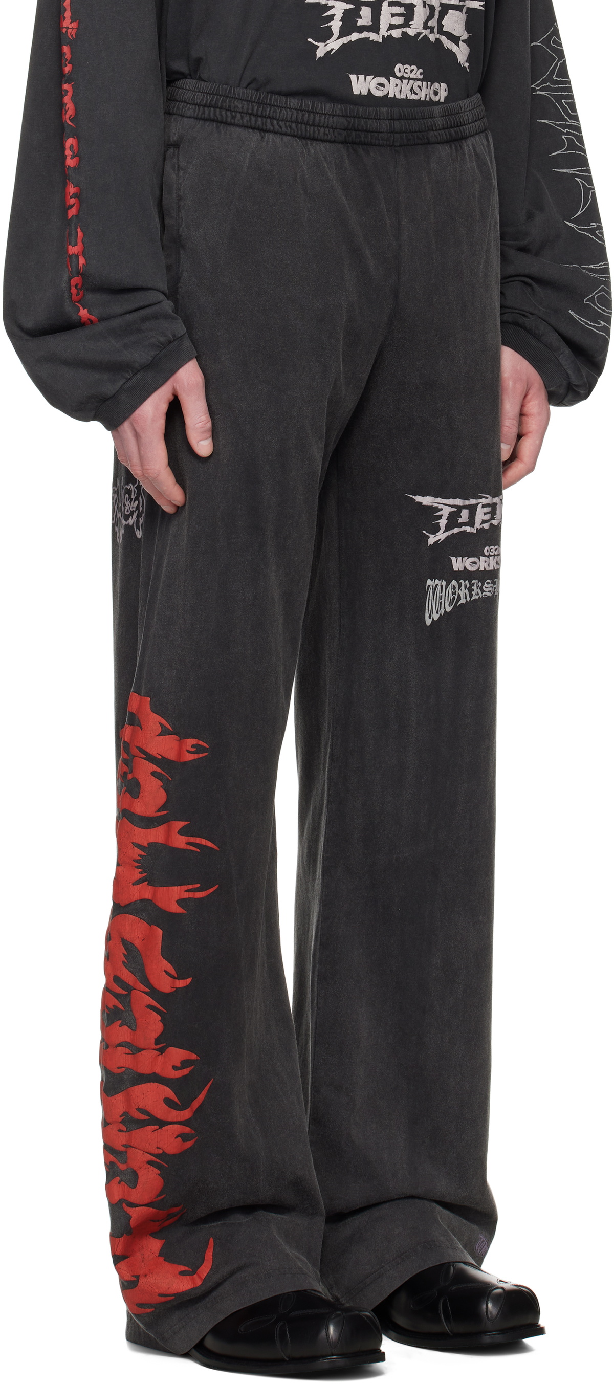 032c Black Telepresence Comfort Sweatpants