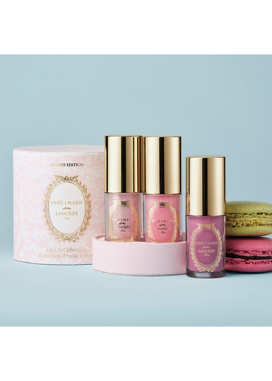 Estée Lauder Limited Edition Ladurée Lip Oil 3-Piece Collection