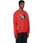 Heron Preston Red Photo Crewneck Sweatshirt