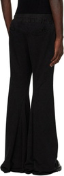 Julius Black Cotton Dry Flared Sweatpants
