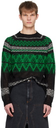 Andersson Bell Black & Green Nordic Sweater